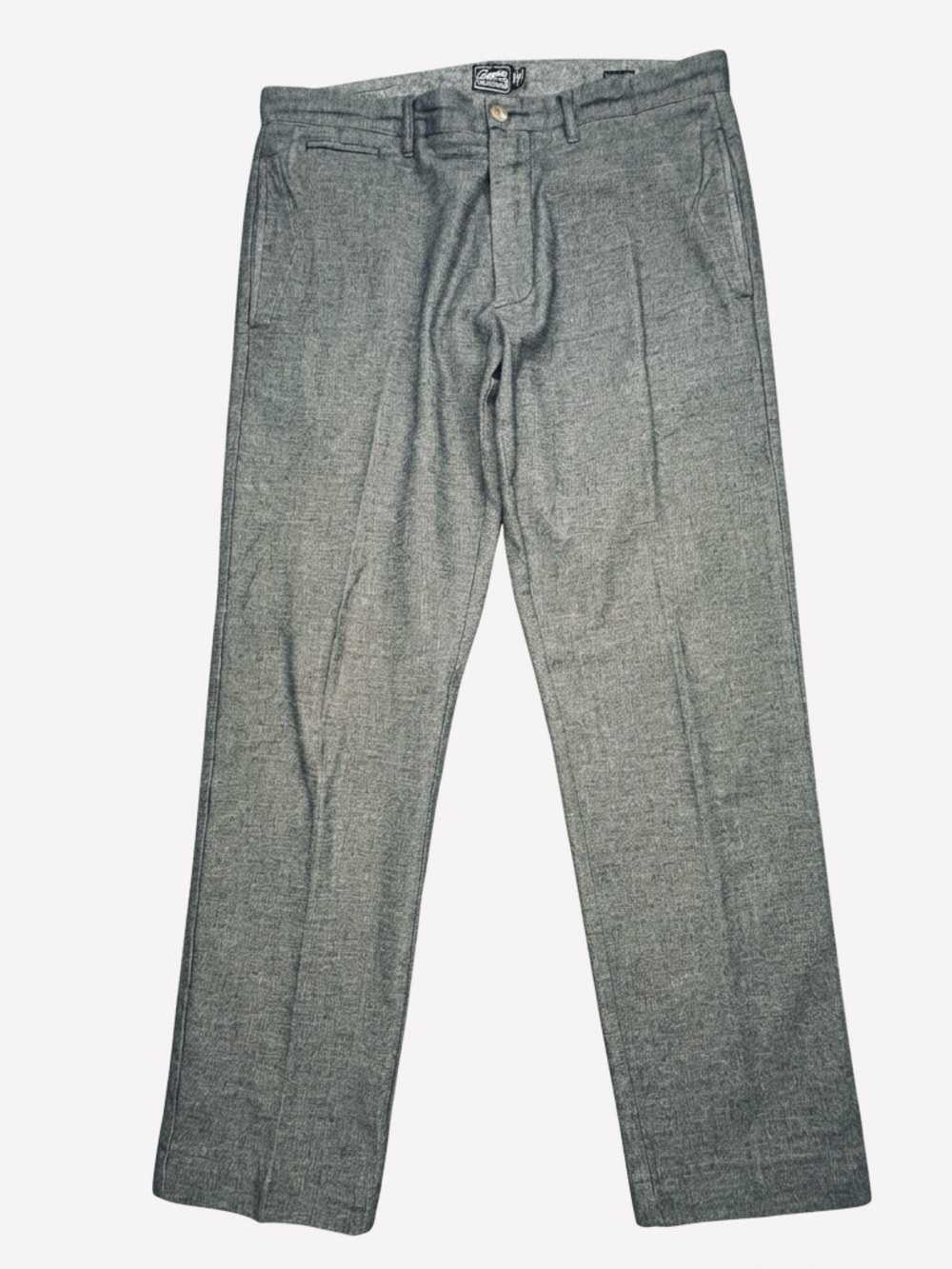 Grayers Premium Chino Pants Mens 34x32 Gray Micro Pattern Slim Straight Stretch